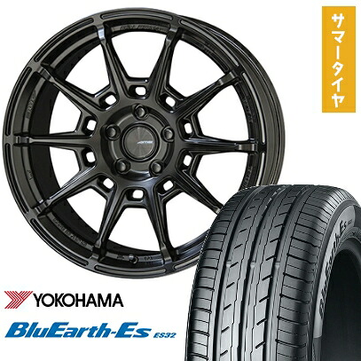 【取付対象】225/35R19 夏タイヤ ホイール4本セット YOKOHAMA ブルーアース ES32 (5/114車用) KYOHO ガレルナ レフィーノ 19インチ【送料無料】