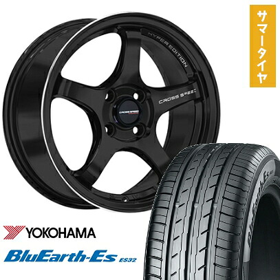 【取付対象】195/65R16 夏タイヤ ホイール4本セット ライズ/ロッキー（ガソリン） YOKOHAMA ブルーアース ES32 HOT STUFF クロススピード ハイパーエディションCR5 16インチ【送料無料】