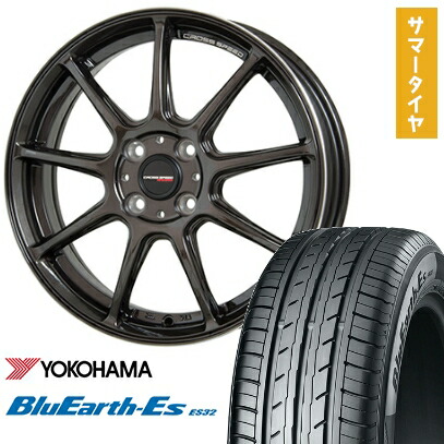 【取付対象】165/65R14 夏タイヤ ホイール４本セット 軽自動車用（ハスラー） YOKOHAMA ブルーアース ES32 ホットスタッフ クロススピード ハイパーエディションRS9 14インチ【送料無料】