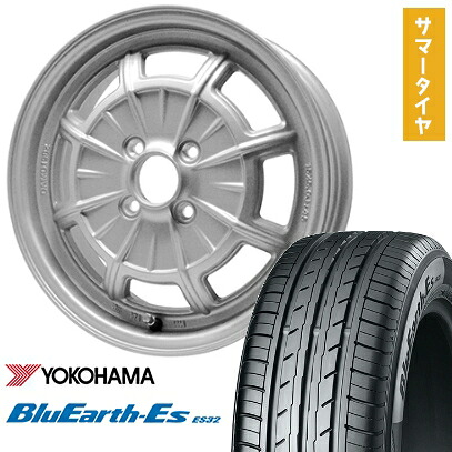 【取付対象】165/55R15 夏タイヤ ホイール4本セット YOKOHAMA ブルーアース ES32 (軽自動車用) ダムド カンタービレ 15インチ【送料無料】