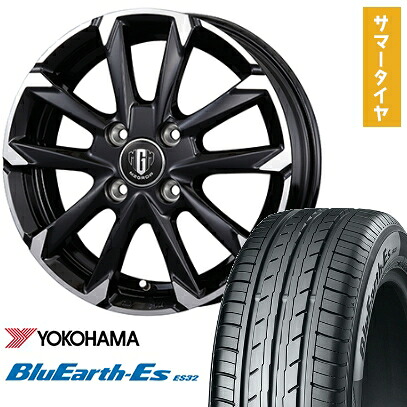 【取付対象】155/65R13 夏タイヤ ホイール4本セット YOKOHAMA ブルーアース ES32 (軽自動車用) コーセイ MZ-GROW C52S 13インチ【送料無料】