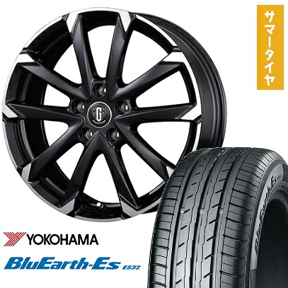 【取付対象】185/60R15 夏タイヤ ホイール４本セット シエンタ 2015-22 YOKOHAMA ブルーアース ES32 コーセイ MZ-GROW C52S 15インチ【送料無料】