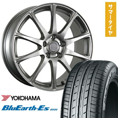 【取付対象】225/55R18 夏タイヤ ホイール４本セット (5/114車用) YOKOHAMA ブルーアース ES32 ブリヂストン エコフォルム SE-23 18インチ【送料無料】｜アークタイヤ 店