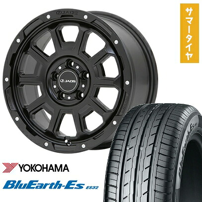 【取付対象】225/50R18 夏タイヤ ホイール４本セット (5/114車用) YOKOHAMA ブルーアース ES32 ジャオス アダマスBL5 18インチ【送料無料】｜アークタイヤ 店