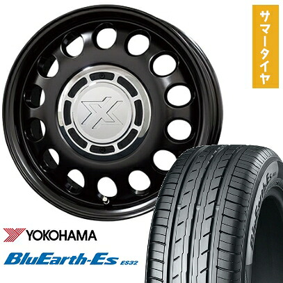 【取付対象】185/65R15 夏タイヤ ホイール４本セット シエンタ 2022- YOKOHAMA ブルーアース ES32 コスミック クロスブラッド スティール トヨタ車専用 15インチ【送料無料】