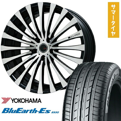 【取付対象】245/40R19 夏タイヤ ホイール4本セット YOKOHAMA ブルーアース ES32 (5/114車用) MZ SPEED ジュリア 666モノブロック 19インチ【送料無料】