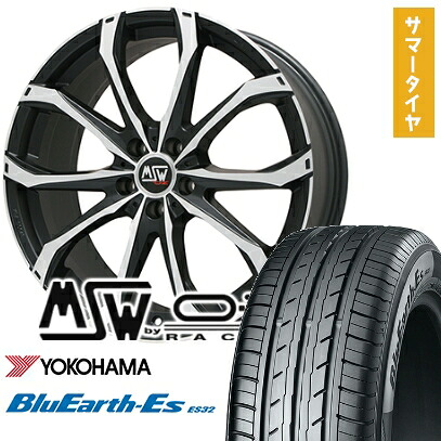 【取付対象】225/35R19 夏タイヤ ホイール4本セット YOKOHAMA ブルーアース ES32 (5/114車用) MSW by OZ Racing MSW 48(マットブラックポリッシュ) 19インチ【送料無料】 128,300円