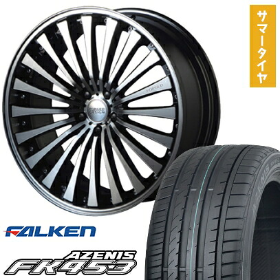 【新品国産5穴114.3車】 夏タイヤ ホイール4本セット 255/30R22 ファルケン アゼニス FK453 エムズスピード FORGEDデザイン 666 22インチ(送料無料)|アークタイヤ 店
