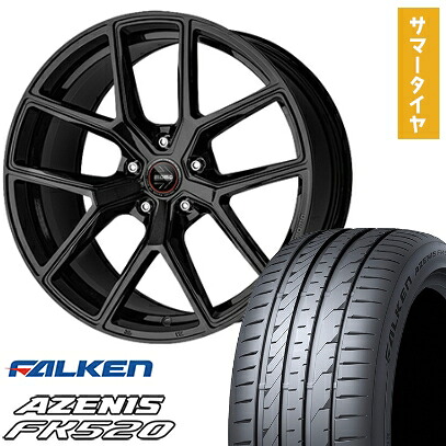 【取付対象】245/40R19 夏タイヤ ホイール4本セット FALKEN アゼニス FK520L (5/114車用) モモ RF-01 19インチ【送料無料】