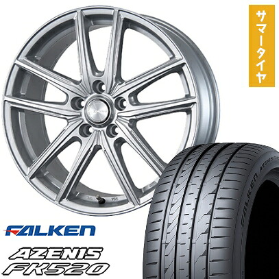 【取付対象】225/45R19 夏タイヤ ホイール4本セット FALKEN アゼニス FK520L (5/114車用) ブリヂストン エコフォルム SE-20 19インチ【送料無料】