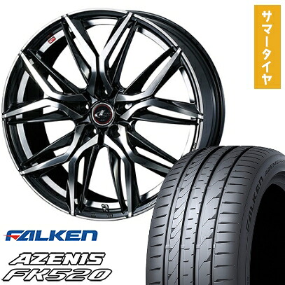 【取付対象】245/35R20 夏タイヤ ホイール4本セット FALKEN アゼニス FK520L (5/114車用) WEDS レオニス LM 20インチ【送料無料】