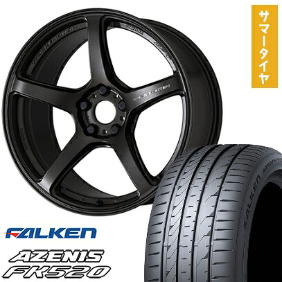 【取付対象】245/35R19 夏タイヤ ホイール4本セット FALKEN アゼニス FK520L (5/114車用) WORK エモーション T5R 19インチ【送料無料】 136,900円