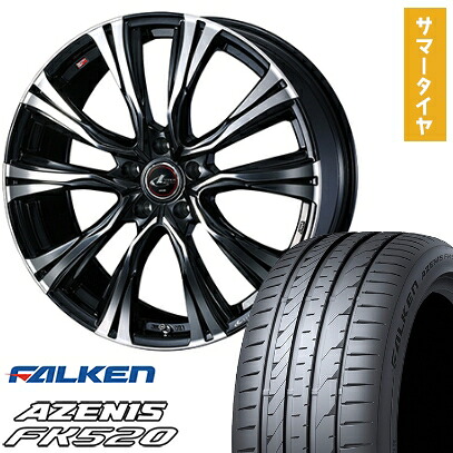 【取付対象】245/35R20 夏タイヤ ホイール4本セット FALKEN アゼニス FK520L (5/114車用) WEDS レオニス VR 20インチ【送料無料】