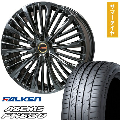 【新品】40系アルファード/ヴェルファイア用 夏タイヤ ホイール4本セット 245/45R20 ファルケン アゼニス FK520L プレミックス MER-X BMC(平座ナット) 20インチ(送料無料)|アークタイヤ 店
