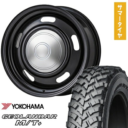 【取付対象】195/80R16 夏タイヤ ホイール4本セット ジムニー YOKOHAMA ジオランダー M/T+ G001J COLIN オールドカントリー 16インチ【送料無料】