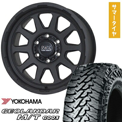 【取付対象】35X12.5R17 夏タイヤ ホイール4本セット YOKOHAMA ジオランダー M/T G003 (6/139車用) HOT STUFF マッドクロス レンジャー 17インチ【送料無料】