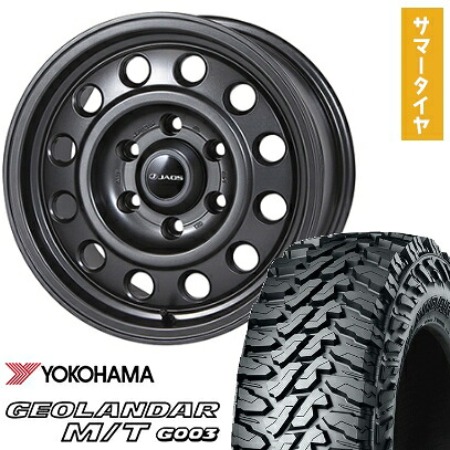 【取付対象】265/75R16 夏タイヤ ホイール4本セット YOKOHAMA ジオランダー M/T G003(6/139車用) ジャオス トライブ 16インチ【送料無料】