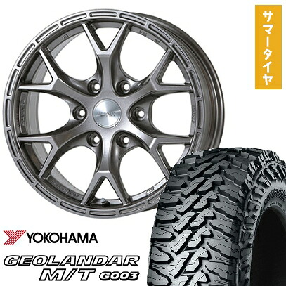 【取付対象】285/70R17 夏タイヤ ホイール4本セット YOKOHAMA ジオランダー M/T G003 (6/139車用) JAOS トライブクロウ 17インチ【送料無料】