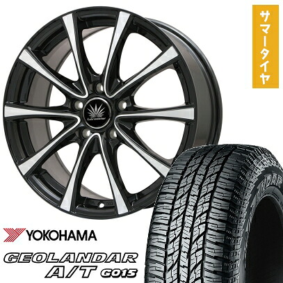 【取付対象】225/60R17 夏タイヤ ホイール4本セット YOKOHAMA ジオランダー A/T G015 OWL/RBL (5/100車用) PREMIX アマルフィV Jr 17インチ【送料無料】