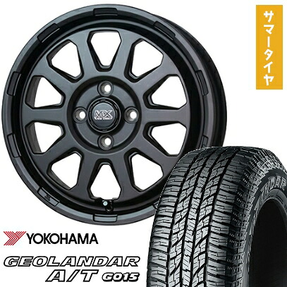 【取付対象】165/60R15 夏タイヤ ホイール4本セット YOKOHAMA ジオランダー A/T G015 RBL (軽自動車用) HOT STUFF マッドクロス レンジャー 15インチ【送料無料】