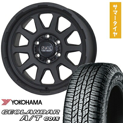 【取付対象】215/65R16 夏タイヤ ホイール4本セット ハイエース200系 YOKOHAMA ジオランダー A/T G015 WL/RBL 109/107S HOT STUFF マッドクロス レンジャー 16インチ【送料無料】