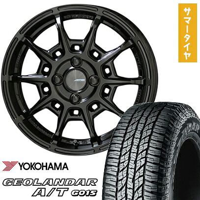 【取付対象】165/60R15 夏タイヤ ホイール4本セット YOKOHAMA ジオランダー A/T G015 RBL (軽自動車用) KYOHO ガレルナ レフィーノ 15インチ【送料無料】