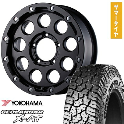 【取付対象】195/80R16 夏タイヤ ホイール4本セット ジムニー YOKOHAMA ジオランダー X-AT G016 OWL GARSON マルビーレ マッドラン 16インチ【送料無料】｜アークタイヤ 店