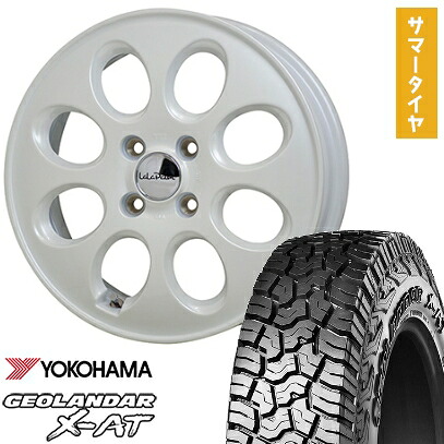 【取付対象】165/65R14 夏タイヤ ホイール4本セット YOKOHAMA ジオランダー X-AT G016 (軽自動車用) HOT STUFF ララパーム オーバル 14インチ【送料無料】