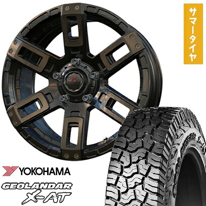 【取付対象】235/70R16 夏タイヤ ホイール4本セット YOKOHAMA ジオランダー X-AT G016 OWL (5/114車用) MCLIMB カノン 16インチ【送料無料】