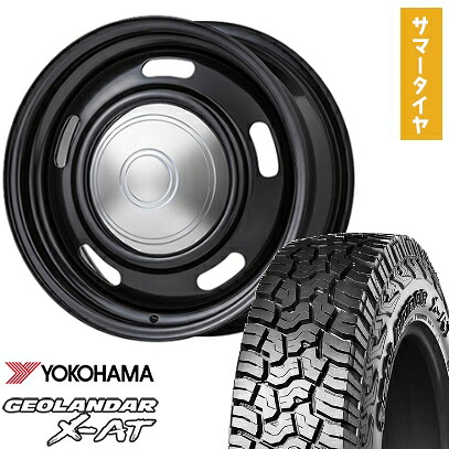 【取付対象】195/80R16 夏タイヤ ホイール4本セット ジムニー YOKOHAMA ジオランダー X-AT G016 OWL COLIN オールドカントリー 16インチ【送料無料】