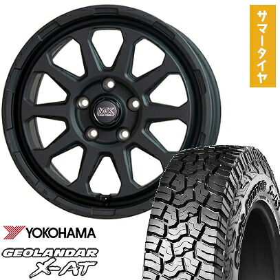 【取付対象】215/70R16 夏タイヤ ホイール4本セット YOKOHAMA ジオランダー X-AT G016 (5/114車用) HOT STUFF マッドクロス レンジャー 16インチ【送料無料】|アークタイヤ 店