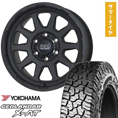 【取付対象】285/60R18 夏タイヤ ホイール4本セット YOKOHAMA ジオランダー X-AT G016 (6/139車用) HOT STUFF マッドクロス レンジャー 18インチ【送料無料】