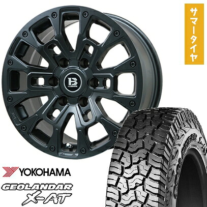 【取付対象】285/60R18 夏タイヤ ホイール4本セット YOKOHAMA ジオランダー X-AT G016(6/139車用) ビッグウエイ B-LUGNAS BRD(マットブラック) 18インチ【送料無料】 129,000円