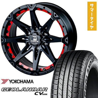【取付対象】265/60R18 夏タイヤ ホイール4本セット YOKOHAMA ジオランダー CV G058(6/139車用) フォース デナリ 18インチ【送料無料】｜アークタイヤ 店