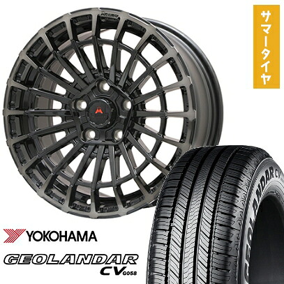 【取付対象】225/70R16 夏タイヤ ホイール4本セット YOKOHAMA ジオランダー CV G058 (5/114車用) MCLIMB ノマド 16インチ【送料無料】