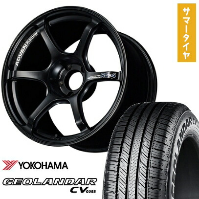 【取付対象】215/50R18 夏タイヤ ホイール4本セット ヤリスクロス YOKOHAMA ジオランダー CV G058 YOKOHAMA アドバンレーシング RG4 18インチ【送料無料】