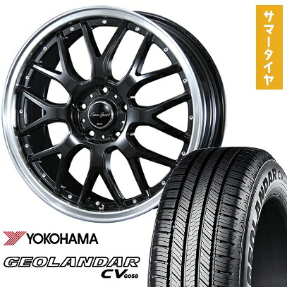 【取付対象】225/60R18 夏タイヤ ホイール4本セット YOKOHAMA ジオランダー CV G058 (5/114車用) BLEST ユーロスポーツ タイプ815 18インチ【送料無料】