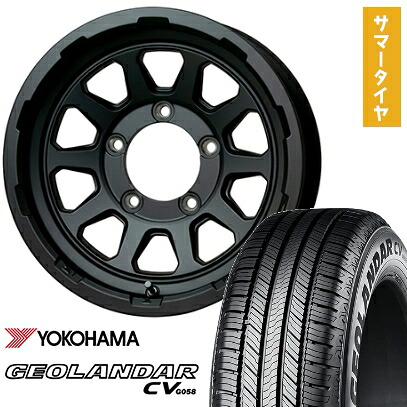 【取付対象】175/80R16 夏タイヤ ホイール4本セット ジムニー YOKOHAMA ジオランダー CV G058 HOT STUFF マッドクロス レンジャー 16インチ【送料無料】