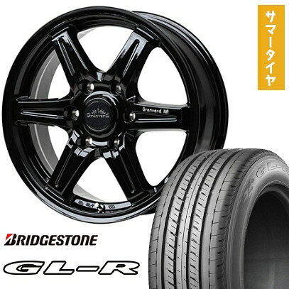 【取付対象】215/60R17 夏タイヤ ホイール4本セット ハイエース200系 BRIDGESTONE GL-R 109/107R TWS グランヴァード NR 17インチ【送料無料】