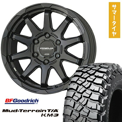 【取付対象】35X12.5R17 夏タイヤ ホイール4本セット BFグッドリッチ マッドテレーンT/A KM3 (6/139車用) KYOHO サーキュラー C10X 17インチ【送料無料】