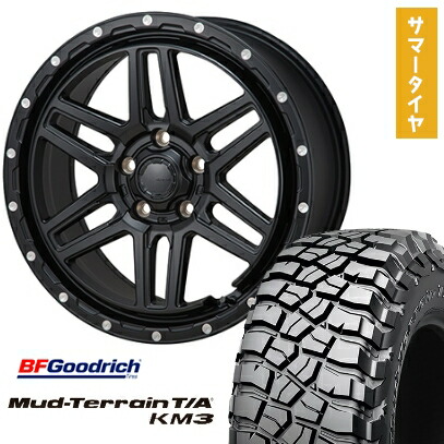 【取付対象】245/70R16 夏タイヤ ホイール4本セット BFグッドリッチ マッドテレーンT/A KM3 (5/114車用) MONZA HI-BLOCK エルデ 16インチ【送料無料】|アークタイヤ 店