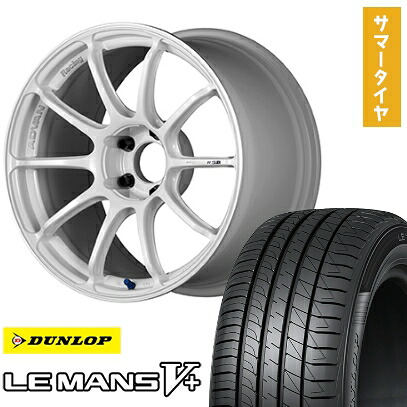 【取付対象】225/40R18 夏タイヤ ホイール4本セット DUNLOP ルマン V+(ファイブプラス) (5/114車用) YOKOHAMA アドバンレーシング RSIII 18インチ【送料無料】