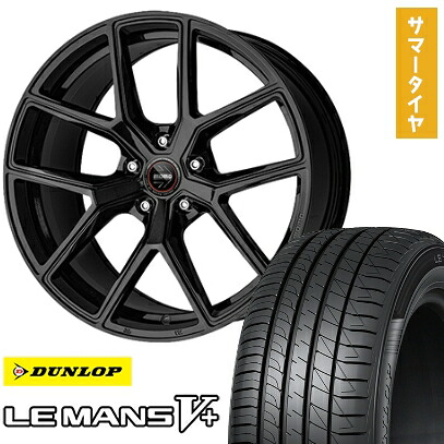 【取付対象】235/40R19 夏タイヤ ホイール4本セット DUNLOP ルマン V+(ファイブプラス) (5/114車用) モモ RF-01 19インチ【送料無料】