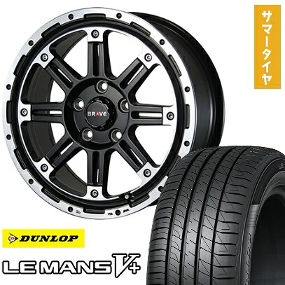 【取付対象】205/65R16 夏タイヤ ホイール4本セット ヤリスクロス DUNLOP ルマン V+(ファイブプラス) BLEST バーンズテック ブレイブストリーム 16インチ【送料無料】|アークタイヤ 店
