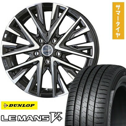 【取付対象】215/40R18 夏タイヤ ホイール4本セット DUNLOP ルマン V+(ファイブプラス) (5/114車用) KYOHO スマック レジーナ 18インチ【送料無料】