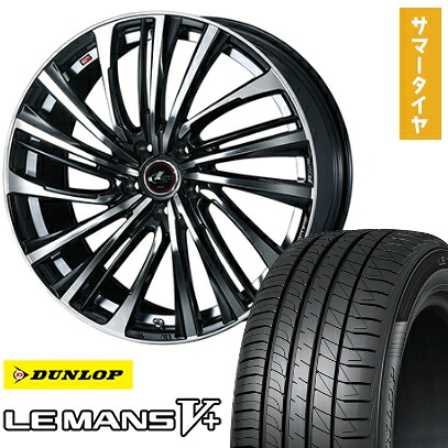 【取付対象】215/40R18 夏タイヤ ホイール4本セット DUNLOP ルマン V+(ファイブプラス) (5/114車用) WEDS レオニス FS 18インチ【送料無料】