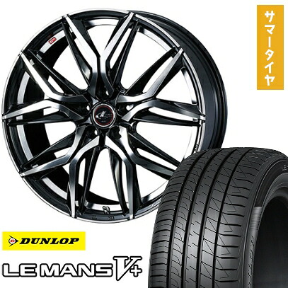 【取付対象】245/35R20 夏タイヤ ホイール4本セット DUNLOP ルマン V+(ファイブプラス) (5/114車用) WEDS レオニス LM 20インチ【送料無料】