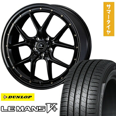 【取付対象】215/40R18 夏タイヤ ホイール4本セット DUNLOP ルマン V+(ファイブプラス) (5/114車用) WEDS ノヴァリス アセット S1 18インチ【送料無料】