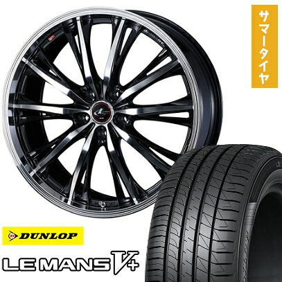 【取付対象】245/35R20 夏タイヤ ホイール4本セット DUNLOP ルマン V+(ファイブプラス) (5/114車用) WEDS レオニス RT 20インチ【送料無料】