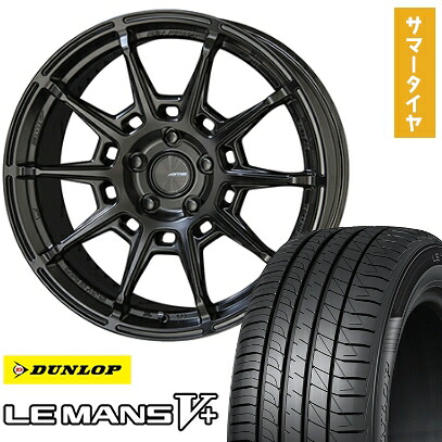 【取付対象】225/45R18 夏タイヤ ホイール4本セット DUNLOP ルマン V+(ファイブプラス) (5/114車用) KYOHO ガレルナ レフィーノ 18インチ【送料無料】